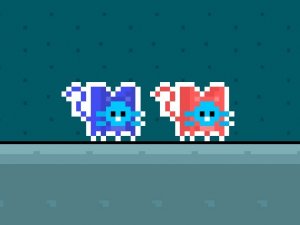 Red and Blue Cats Puzzle Adventure