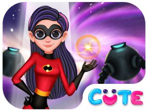 Superhero Violet Fashion Shoot Online Dress Up Game