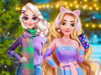 Soft Girls Winter Aesthetics - Fashion Travel Dress Up Game