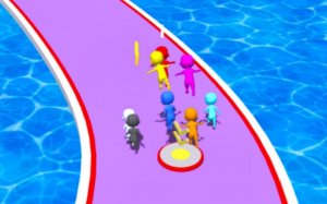 Waterpark Slide Race - Stickman Water Slide Challenge Arcade Game